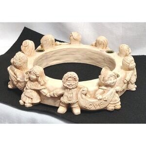 Abbey Press Children Of World Advent Wreath Candle Holder Love Joy Hope Peace